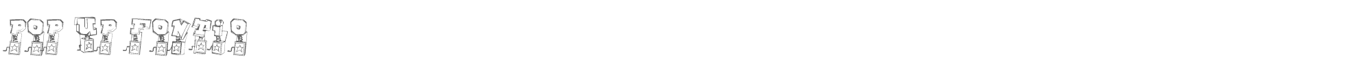 Pop Up Fontio pop up fontio.ttf font preview